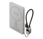 Rivacase VA2616 (5000 mAh) Banca di alimentazione Magsafe wireless 15W + QC/PD20W con passante per cavo