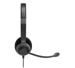 Port Designs 912001 casque Avec fil Arceau Bureau/Centre d'appels USB Type-C / USB Type-A Noir