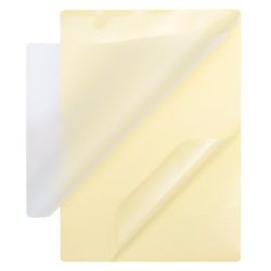 Pochette plastification q-connect autoadhésive 2 faces format a4 125 microns antistatique boîte 100 unités
