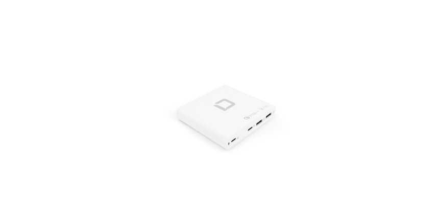 DICOTA D31893 chargeur d'appareils mobiles Ordinateur portable, Smartphone, Tablette Blanc Charge rapide Intérieure