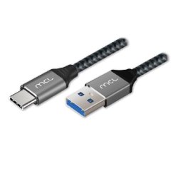 MCL MC1D99A003C0532 câble USB USB 3.2 Gen 1 (3.1 Gen 1) 2 m USB C USB A Noir, Gris