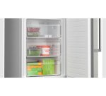 BOSCH Réfrigérateur congélateur bas KGN367ICT, Série 4,186 x 60 cm, Inox, No Frost