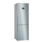 BOSCH Réfrigérateur congélateur bas KGN367ICT, Série 4,186 x 60 cm, Inox, No Frost