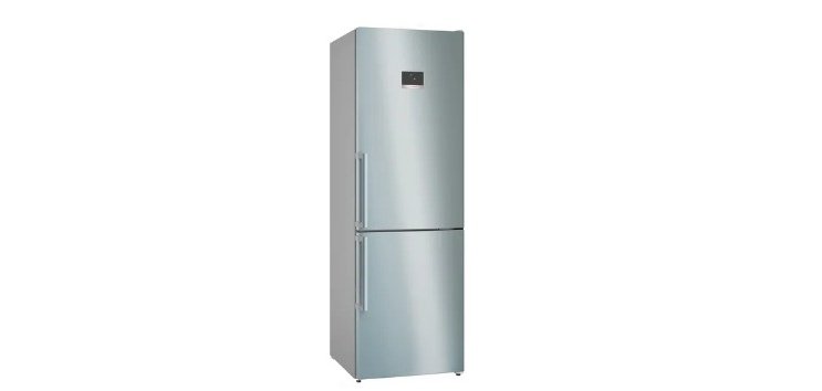 BOSCH Réfrigérateur congélateur bas KGN367ICT, Série 4,186 x 60 cm, Inox, No Frost