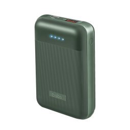 SBS Batterie externe Powerbank PD 20W, 10 000 mAh vert foncé