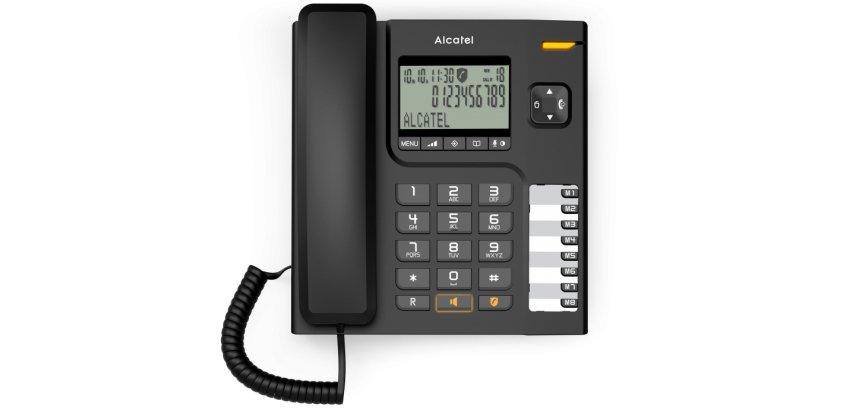Teléfono  Alcatel T78 Identificador de llamadas Negro