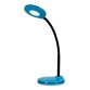 Lampe LED Splash Lagoon,avec variateur. Dim. Tête D10,5 cm, bras flexible H32 cm, socle D13 cm