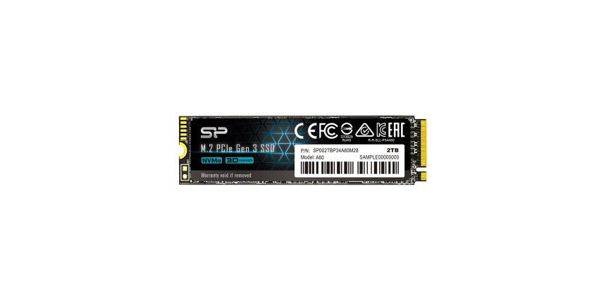 Silicon Power P34A60 2 To M.2 PCI Express 3.0 NVMe 3D NAND