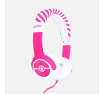 OTL Technologies Pokémon Pokéball Pink Kids Cuffie Cablato A Padiglione Gaming Rosa, Bianco
