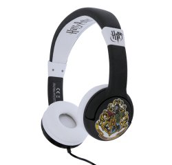 OTL Technologies Harry Potter Hogwarts Crest Kids Headphones Wired Head-band Music Black, White