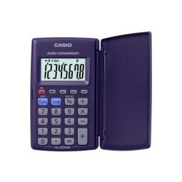 Calculatrice de poche étui rigide conversion euro 8 chiffres HL820VER