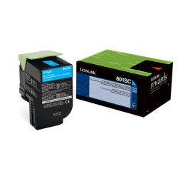 Lexmark 802SC Cartouche de toner 1 pièce(s) Original Cyan
