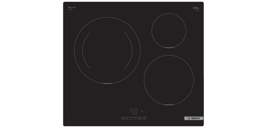 BOSCH Plaque induction PUJ611BB5E Série 4 3 foyers