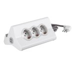 bticino S3713DBU power extension 2 m 3 AC outlet(s) Indoor White