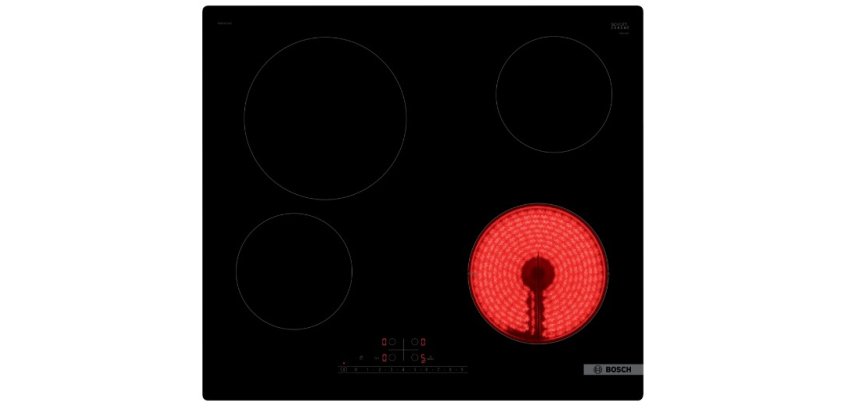 BOSCH Plaque vitroceramique PKE611FN8E Série 6, DirectSelect, PowerBoost