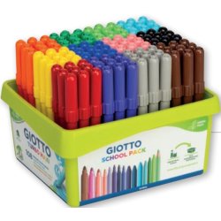 Giotto Turbo Maxi felt pen Black, Blue, Brown, Green, Grey, Light Blue, Orange, Pink, Red, Violet, Yellow 108 pc(s)