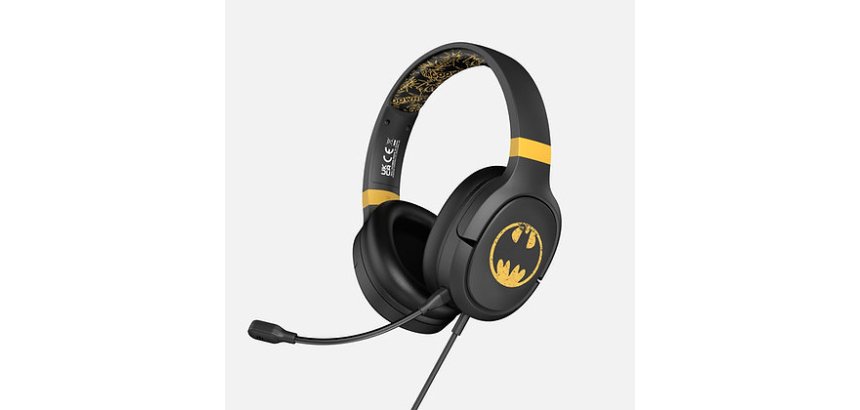 OTL Technologies DC Comics Batman Pro G1 Headphones Wired Head-band Gaming Black, Gold