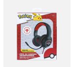 OTL Technologies Pokémon PK0904 cuffia e auricolare Cuffie Cablato A Padiglione Gaming Nero, Rosso