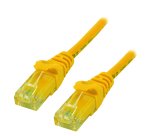 MCL 0.5m Cat6 U/UTP câble de réseau Jaune 0,5 m U/UTP (UTP)
