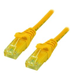 MCL 0.5m Cat6 U/UTP câble de réseau Jaune 0,5 m U/UTP (UTP)