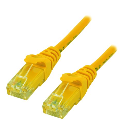 MCL 0.5m Cat6 U/UTP câble de réseau Jaune 0,5 m U/UTP (UTP)