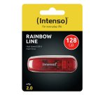 Intenso Rainbow Line unità flash USB 128 GB USB tipo A 2.0 Rosso, Trasparente