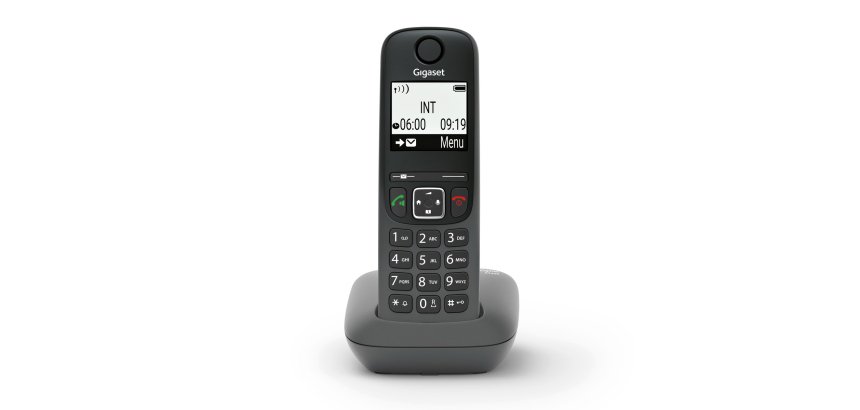 Gigaset AS490 telephone Analog/DECT telephone Caller ID Black