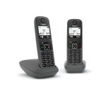 Gigaset AS490 Duo Analog/DECT telephone Caller ID Black