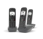 Gigaset AS490 Trio Telefono analogico/DECT Identificatore di chiamata Nero