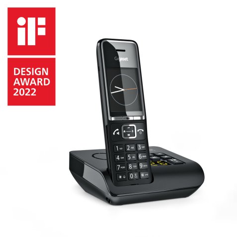 Gigaset COMFORT 550A Analog/DECT telephone Caller ID Black