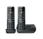 Gigaset COMFORT 550A duo Analog/DECT telephone Caller ID Black