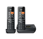 Gigaset COMFORT 550A duo Analog/DECT telephone Caller ID Black