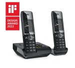 Gigaset COMFORT 550A duo Analog/DECT telephone Caller ID Black