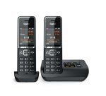 Gigaset COMFORT 550A duo Analog/DECT telephone Caller ID Black