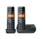 Gigaset COMFORT 550A duo Analog/DECT telephone Caller ID Black