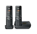 Gigaset COMFORT 550A duo Analog/DECT telephone Caller ID Black
