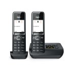 Gigaset COMFORT 550A duo Analog/DECT telephone Caller ID Black