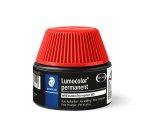 Recharge marqueur permanent staedtler lumocolor 488 48    pour marqueurs compacts 348   flacon 20ml coloris rouge