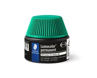 Recharge marqueur permanent staedtler lumocolor 488 48    pour marqueurs compacts 348   flacon 20ml coloris vert
