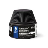 Recharge marqueur permanent staedtler lumocolor 488 48    pour marqueurs compacts 348   flacon 20ml coloris noir