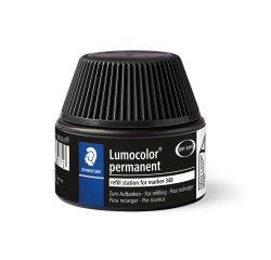 Recharge marqueur permanent staedtler lumocolor 488 48    pour marqueurs compacts 348   flacon 20ml coloris noir