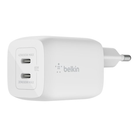 Belkin WCH013vfWH Ordinateur portable, Smartphone, Tablette Blanc Secteur Charge rapide Intérieure