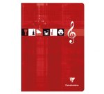 Cahier Musique & Chant piqué A4 48 pages grands carreaux Couleur aléatoire - Assortis