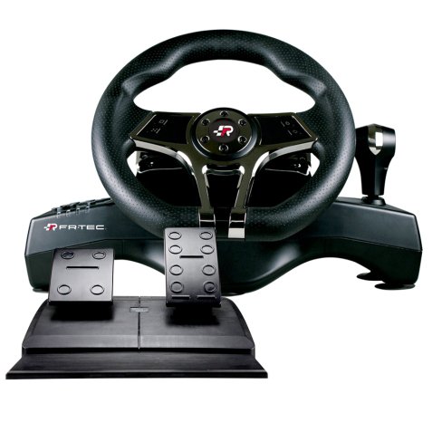 FR-TEC Hurricane MKII Negro Volante + Pedales Nintendo Switch, PC, PlayStation 4, Playstation 3