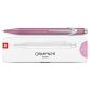 Stylo bille 849 Colormat X : Corps hexagonal en alu - finition microbillée. Slimpack-Rose