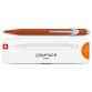 Stylo bille 849 Colormat X : Corps hexagonal en alu - finition microbillée. Slimpack-Orange