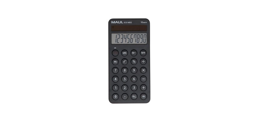 Calculatrice maul bureau eco md 2 10 chiffres ecran 1      ligne memoire 3 touches       touche pourcentage racines