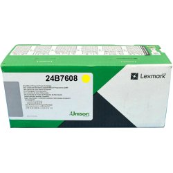 Lexmark 24B7608 cartuccia toner 1 pz Originale Giallo
