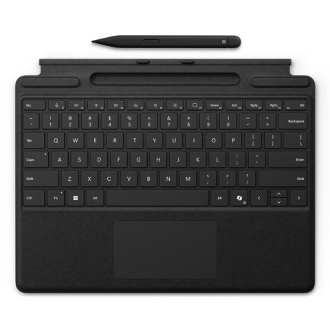 Microsoft Surface Pro Keyboard with Slim Pen for Business AZERTY Francés Microsoft Cover port Negro