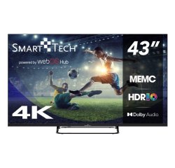 SMART Technologies 43UW02V TV 109,2 cm (43") 4K Ultra HD Smart TV Wi-Fi Nero 230 cd/m²